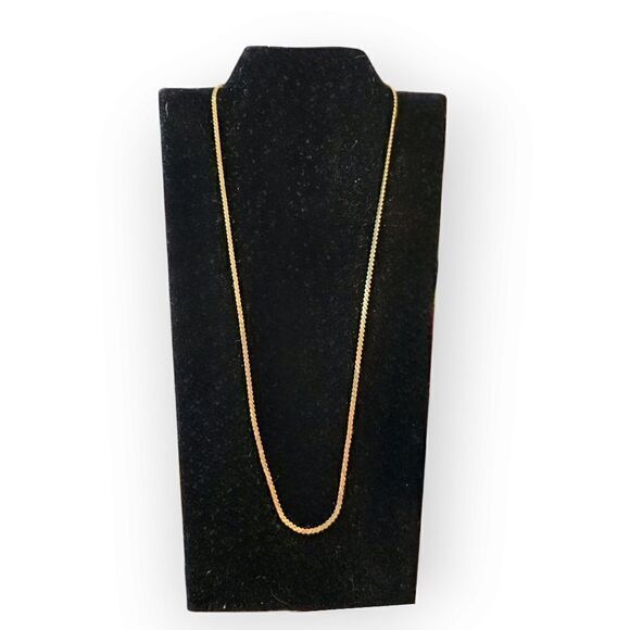 Monet Vintage 1940s Triple Gold-plated Serpentine Chain Necklace - Picture 1 of 14